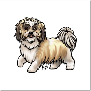 Dog - Shih Tzu - Gold Posters and Art